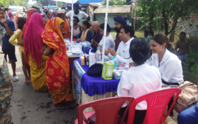 मारवाड़ी रिलीफ सोसायटी एवं गंगा मिशन की ओर से राहत एवं स्‍वास्‍थ्‍य शिविर का आयोजन